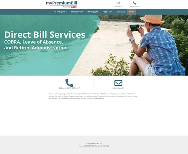 My Premium Bill website design